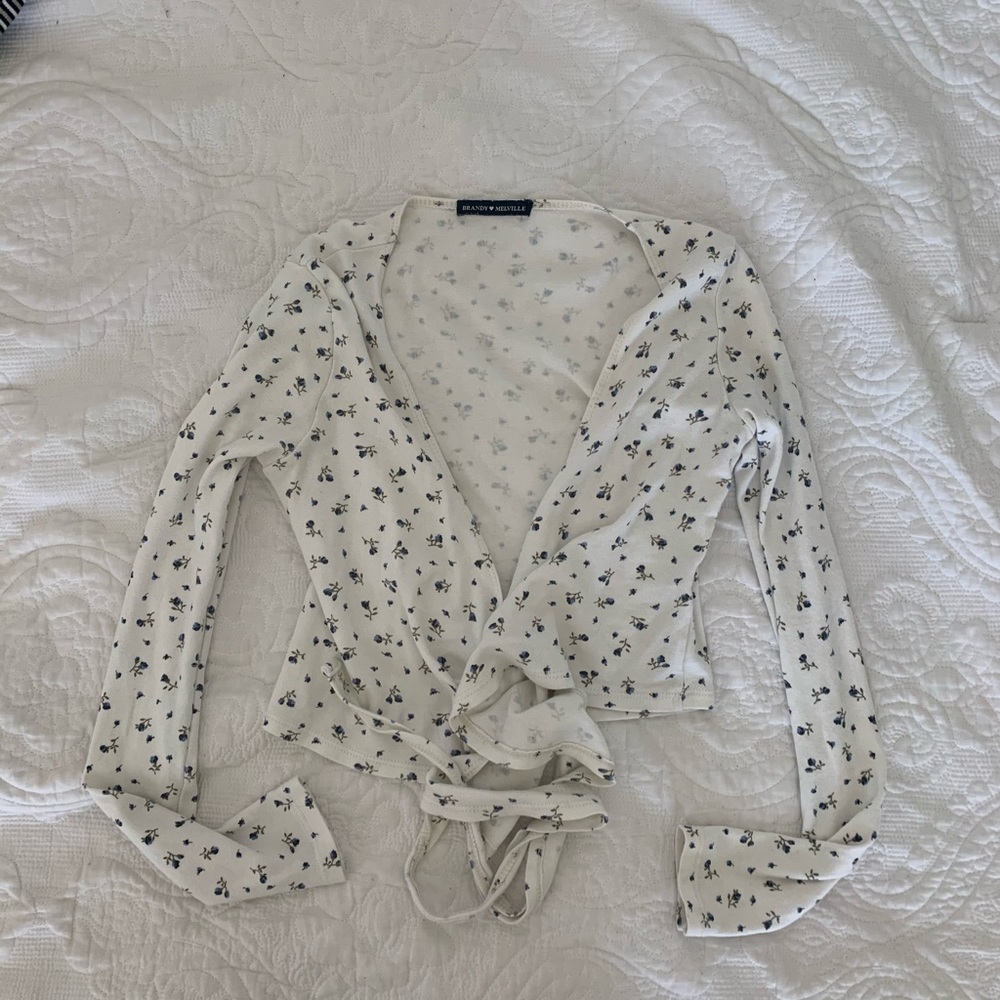 Brandy Melville Wrap Shirt (long sleeve)